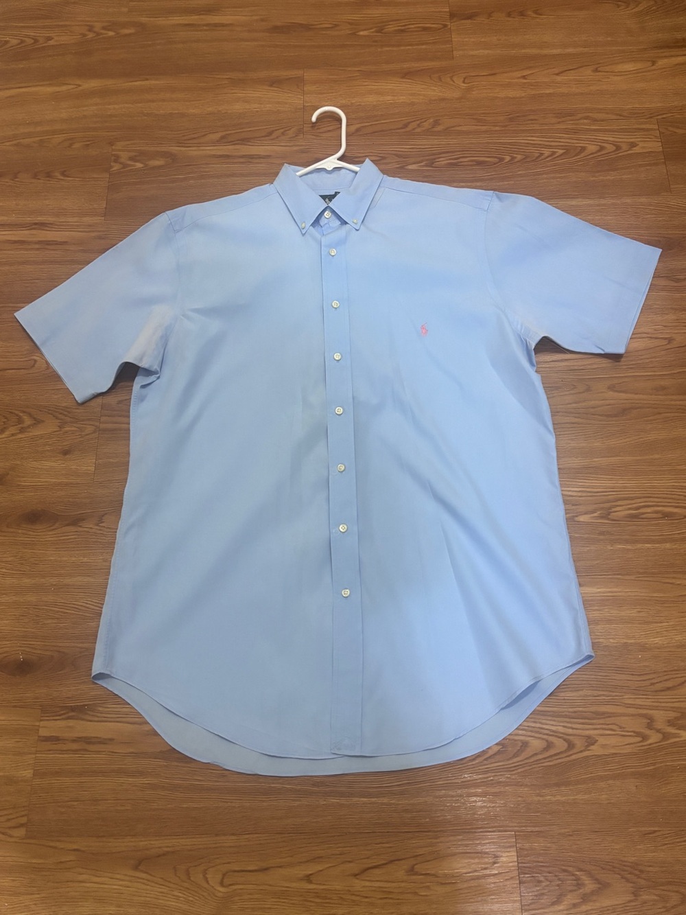 Ralph Lauren Men’s Sz LT Classic Fit Light Blue Short-Sleeve Button-Down Shirt